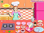 Click to Play Barbie Cooking - Valentine Blanc Mange
