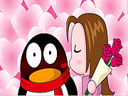 Click to Play QQ Penguin: Rose
