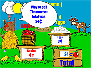 Click to Play Farm Stand Math
