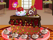 Click to Play Chocolate Cake Decoration